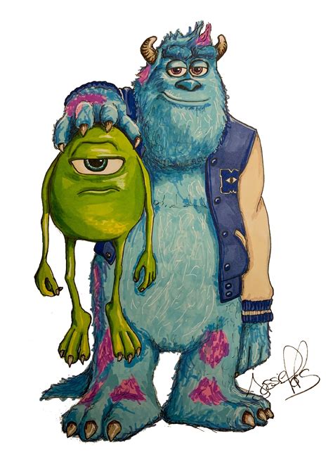 monster inc drawings|More.